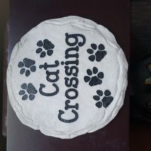 Cat Crossing Stepping Stone